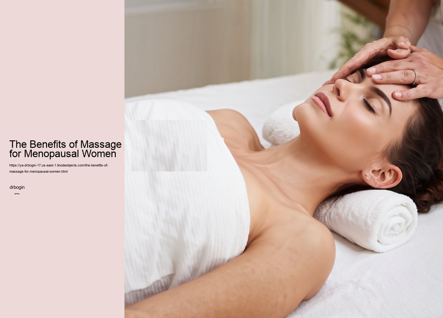 The Benefits of Massage for Menopausal Women